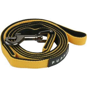 Puppia Two-Tone Polyester Dog Leash, Yellow, Medium: 3.94-ft long, 0.6-in wide
