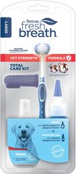 TropiClean Fresh Breath Vet Strength Formula Total Care Dental Kit for Large Dogs, 2-oz bottle