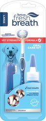 TropiClean Fresh Breath Vet Strength Formula Oral Care Dental Kit for Large Dogs, 2-oz bottle