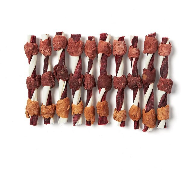 Bones & Chews Rawhide Triple Flavor Kabobs Dog Treats