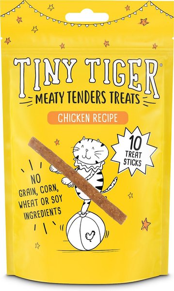 Tiny Tiger Meaty Tenders Sticks Chicken Flavor Soft & Chewy Cat Treats 60 count slide 1 of 6