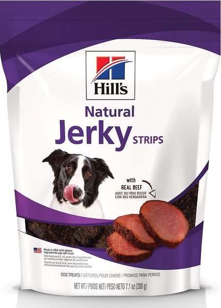 Hill's Natural Jerky Strips with Real Beef Dog Treats, 7.1-oz bag, bundle of 2 slide 1 of 7