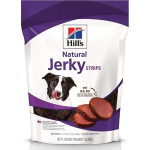 Hill's Natural Jerky Strips with Real Beef Dog Treats, 7.1-oz bag, bundle of 2