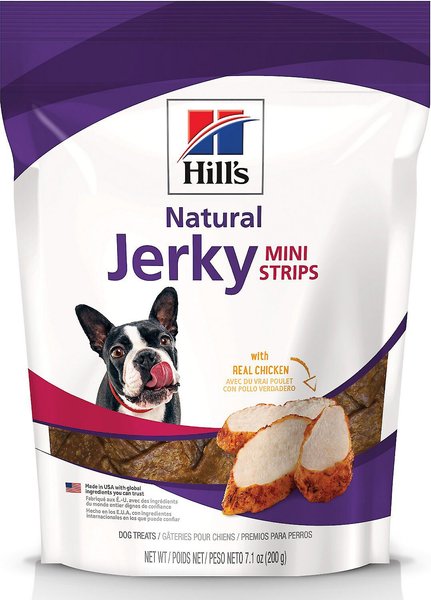 Hill's Natural Jerky Mini-Strips with Real Chicken Dog Treats, 7.1-oz bag, bundle of 2 slide 1 of 7