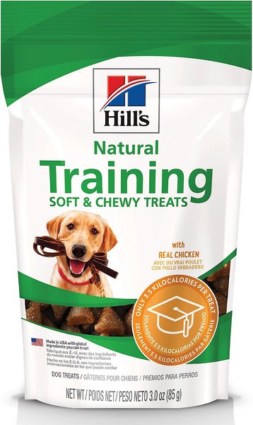 Hill's Natural with Real Chicken Soft & Chewy Training Dog Treats, 3-oz bag, bundle of 2 slide 1 of 10