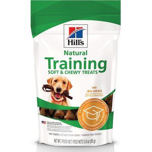 Hill's Natural with Real Chicken Soft & Chewy Training Dog Treats, 3-oz bag, bundle of 2