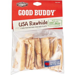 Castor & Pollux Good Buddy USA Rawhide Mini Rolls Dog Treats, 10 count, bundle of 2