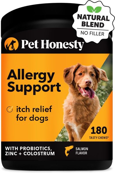 PetHonesty Allergy Support Salmon Flavored Soft Chews Supplement for Dogs, 180 count slide 1 of 12