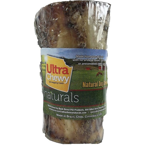 ULTRA CHEWY 4" Beef Marrow Bone Dog Treat, 4 count