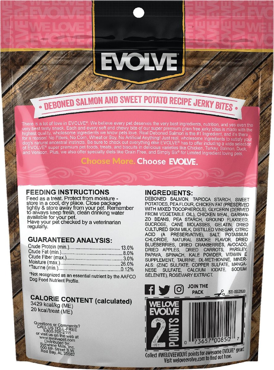 Evolve jerky outlet bites