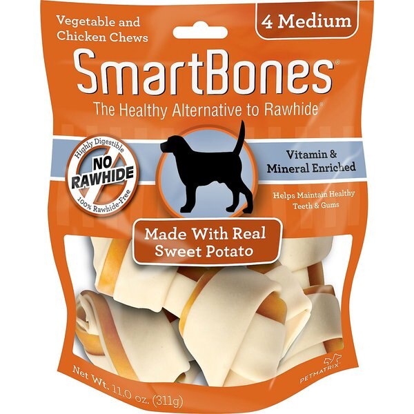 SmartBones Medium Sweet Potato Chews Dog Treats