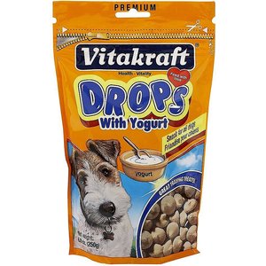 Vitakraft Drops with Yogurt Dog Treats, 8.8-oz bag, bundle of 2
