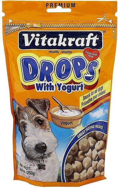 Vitakraft Drops with Yogurt Dog Treats, 8.8-oz bag, bundle of 3 slide 1 of 6
