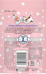 Temptations Salmon & Dairy Flavor Crunchy & Soft Kitten Treats, 3-oz bag slide 2 of 9