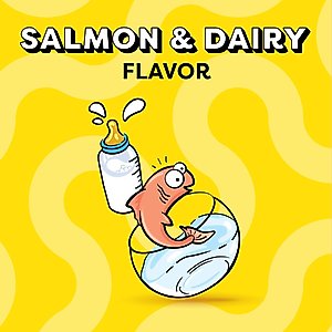 Temptations Salmon & Dairy Flavor Crunchy & Soft Kitten Treats, 6.3-oz bag