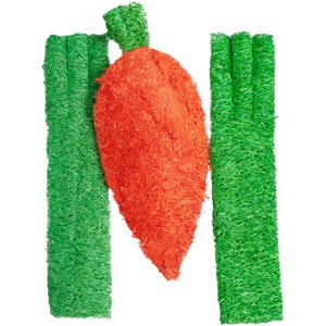 A&E Cage Company Carrot & Celery Loofah Small Pet Toy