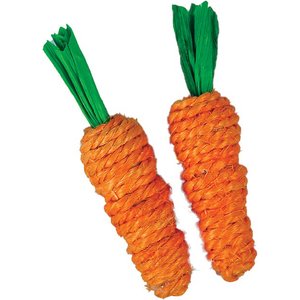A&E Cage Company Carrots Loofah Small Pet Toy