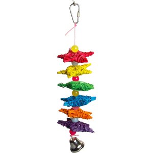 A&E CAGE COMPANY Rainbow Cotton Rope Boing Bird Toy - Chewy.com