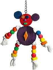 A&E Cage Company The Crazy Wooden Mouse Bird Toy