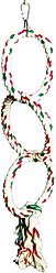 A&E Cage Company Triple Ring Rope Swing Bird Toy