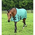 Gatsby 600D Waterproof Ripstop Turnout Horse Sheet, Green, 78-in