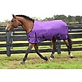 Gatsby Premium 1200D Heavyweight Waterproof Turnout Horse Blanket, Purple, 75-in