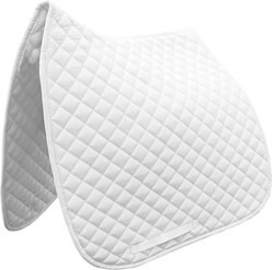 Gatsby Basic Dressage Horse Saddle Pad, White