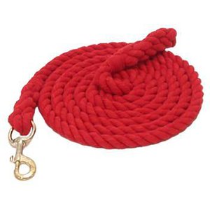 Gatsby Cotton Bolt Snap Horse Lead, 8-ft, Red
