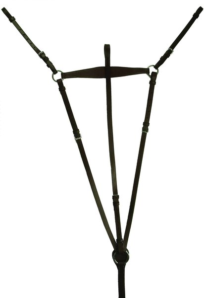 Gatsby English Flat Adjustable Standing Attach Horse Breastplate, Pony slide 1 of 1