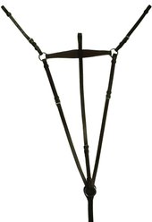 Gatsby English Flat Adjustable Standing Attach Horse Breastplate, Cob