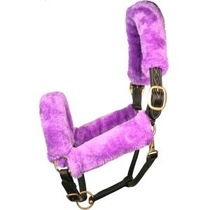 Gatsby Mink Sleeve 4 Piece Horse Halter, Purple