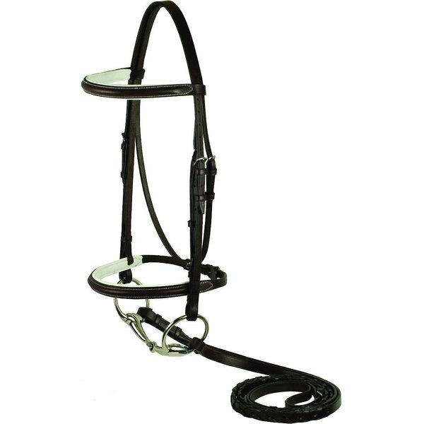 Collegiate Syntovia+ Padded Raised Flash Horse Bridle