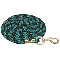 Gatsby Polypropylene Horse Lead & Snap, Teal / Black, 8-ft