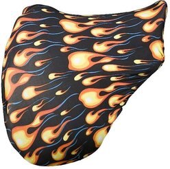 Gatsby Printed StretchX Horse Saddle Cover, Flames