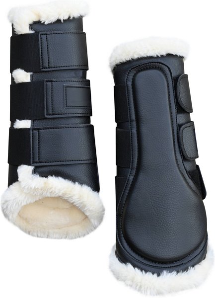 Gatsby Synthetic Faux Sheepskin Horse Boots