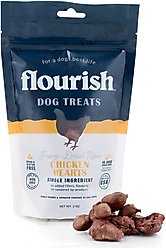 Flourish Chicken Hearts Freeze-Dried Dog Treats, 2-oz bag