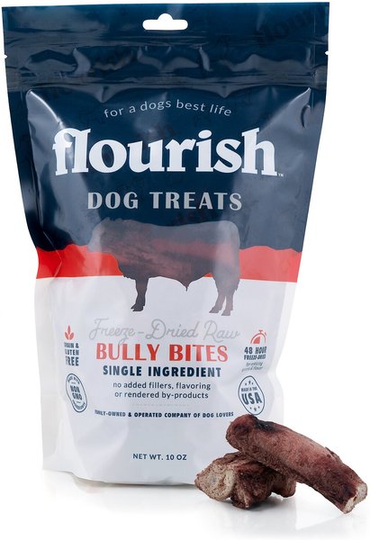 Flourish Bully Bites Freeze-Dried Dog Treats, 10-oz bag slide 1 of 6