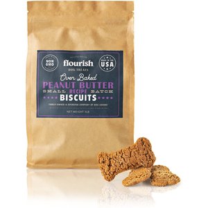 Flourish Peanut Butter Biscuit Dog Treats, 1-lb bag  
