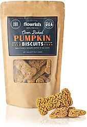 Flourish Pumpkin Biscuit Dog Treats, 7-oz bag