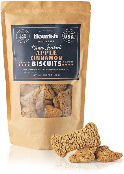 Out of Stock - FLOURISH Apple Cinnamon Biscuit Dog Treats, 7-oz bag ...