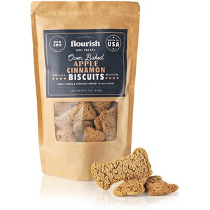 Flourish Apple Cinnimon Biscuit Dog Treats, 7-oz bag