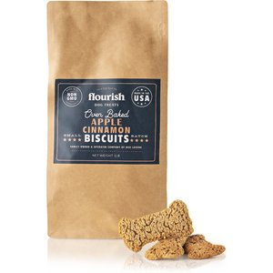 Flourish Apple Cinnimon Biscuit Dog Treats, 1-lb bag