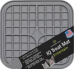 Hyper Pet IQ Enterain Dog & Cat Lick Mat, Gray