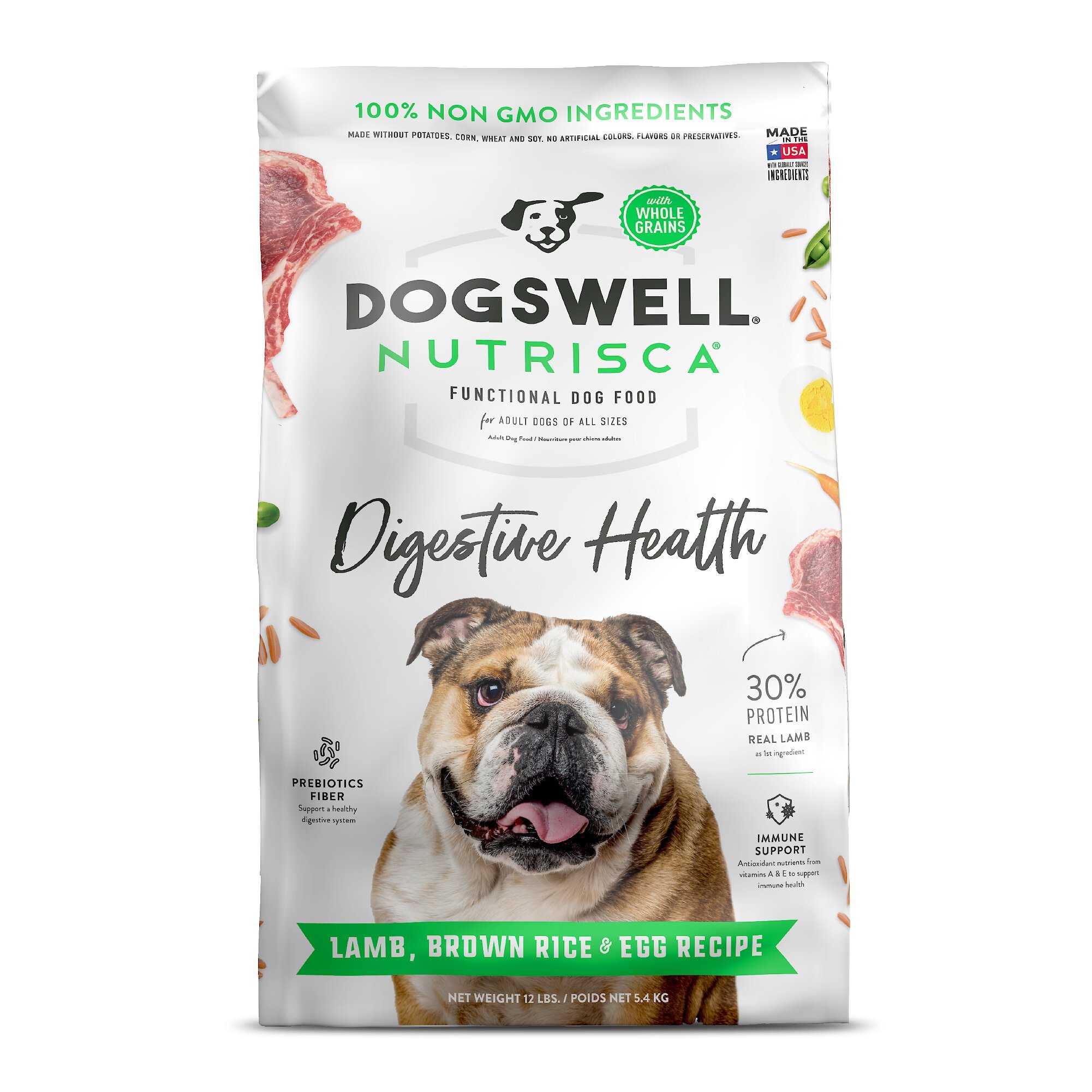 DOGSWELL Digestive Health Lamb Brown Rice Egg Recipe Dry Dog