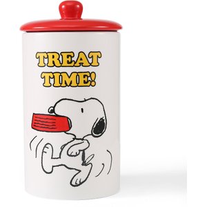 Fetch For Pets Snoopy Treat Time Ceramic Dog Treat Jar