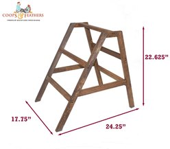 Coops & Feathers Poultry Portable A-Frame Hen Roosting Ladder, Small slide 2 of 7