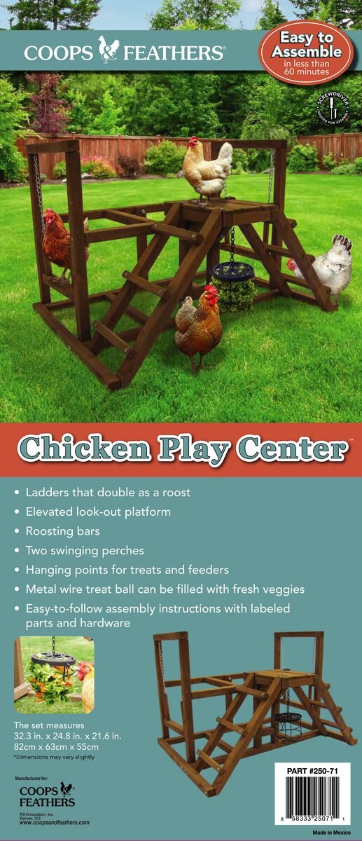 Coops & Feathers Chicken Play Swing Roost Set