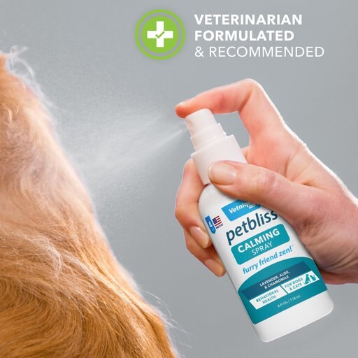 Vetnique Labs Petbliss Dog & Cat Calming & Relaxing Essential Oil Behavior Spray Diffuser, 4-oz bottle