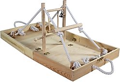 Bird Life Penn-Plax Foldable Bird Playpen, Natural Brown, XX-Large