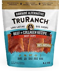 TruRanch Beef Collagen Chips Hard Chew Dog Treats, 6-in, 8.2-oz bag